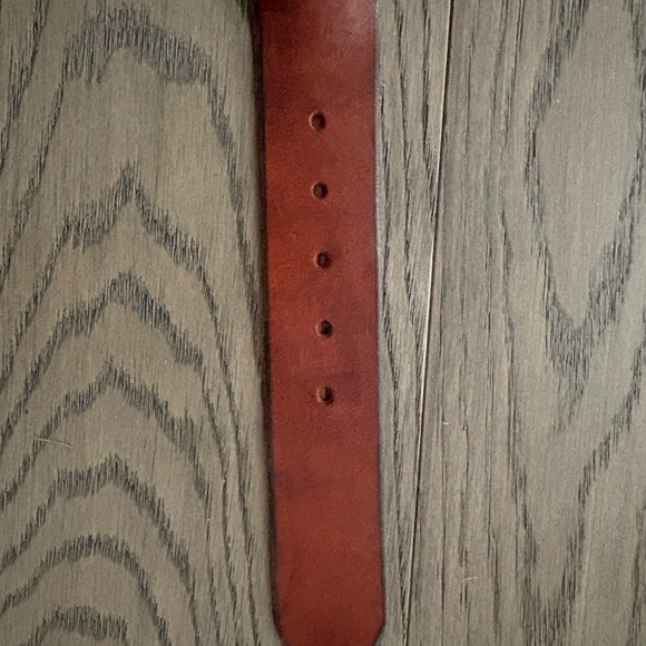 Brown Braided Genuine Leather Belt with Gold Buckle - Picture 6 of 7